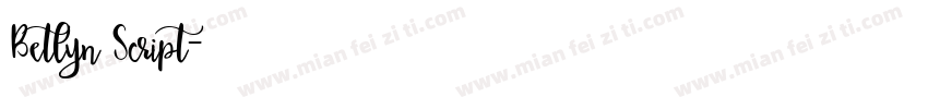 Betlyn Script字体转换